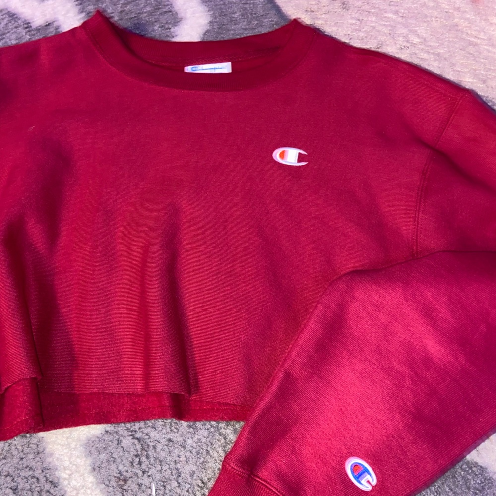 juniors cropped sweatshirt